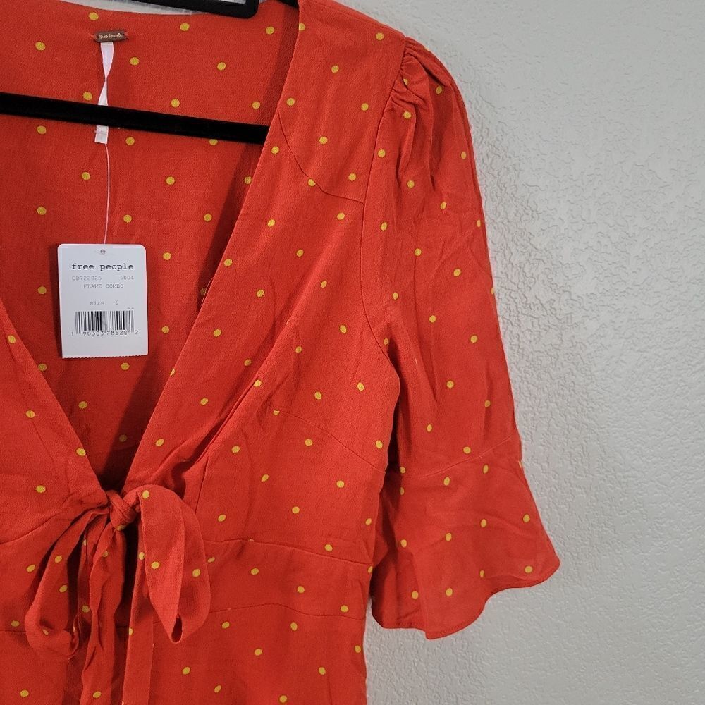 Free People polka dot dress size 6 NEW - Picture 7 of 13